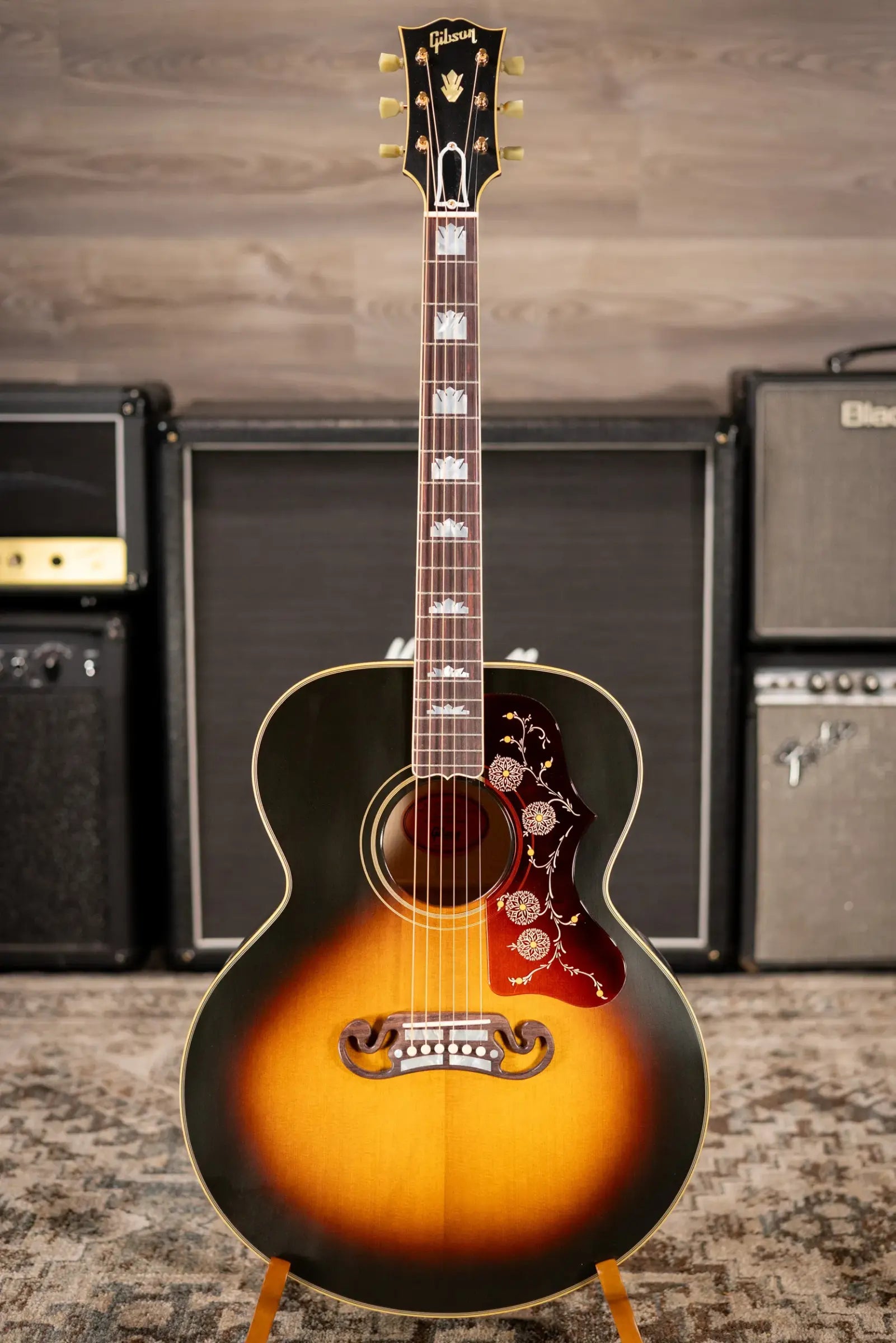 Gibson Custom Shop 1957 SJ-200 Jumbo Acoustic Guitar - Vintage Sunburst with Hardshell Case
