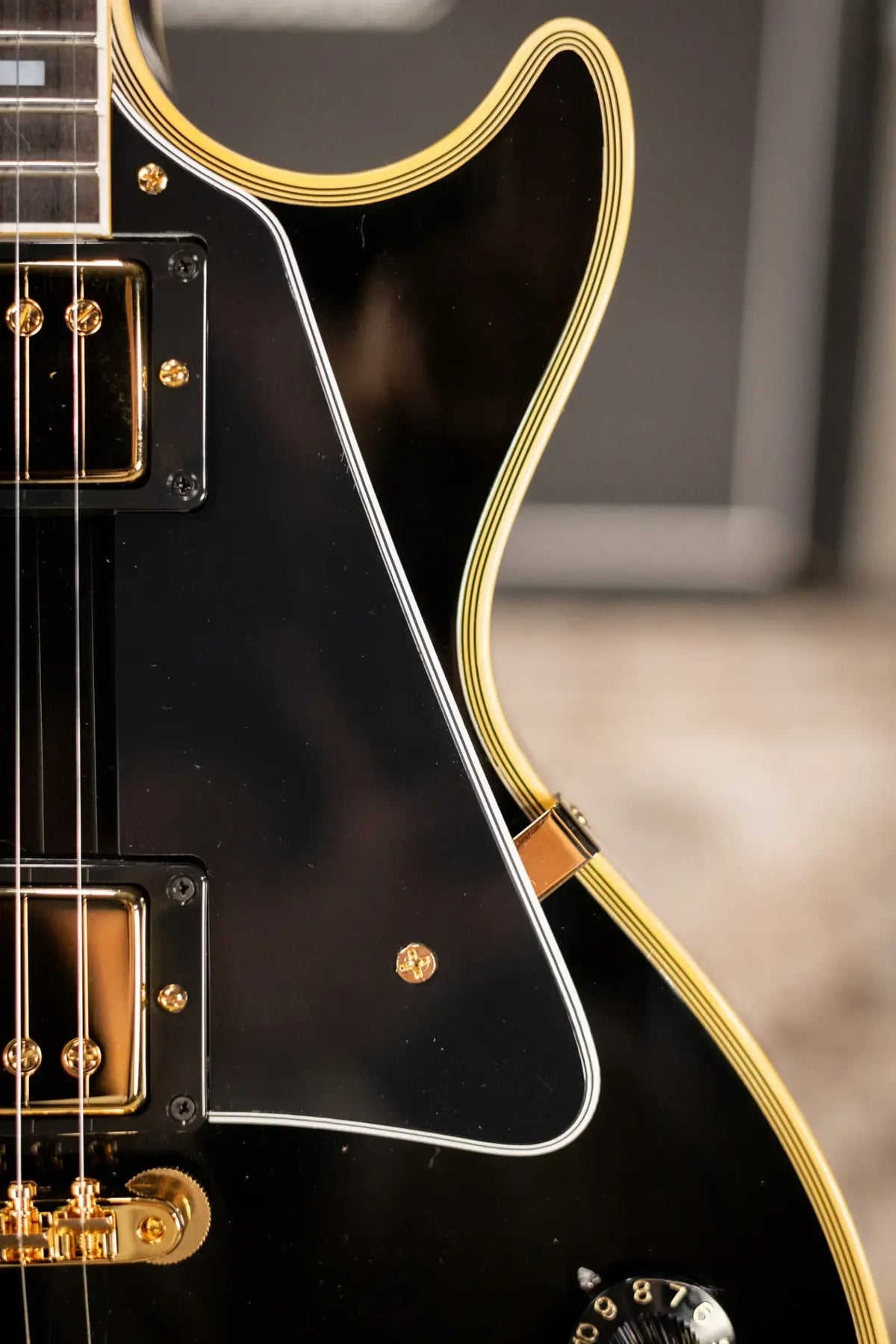 Gibson Custom Shop 1968 Les Paul Custom Reissue Electric Guitar - Ebony with Hardshell Case