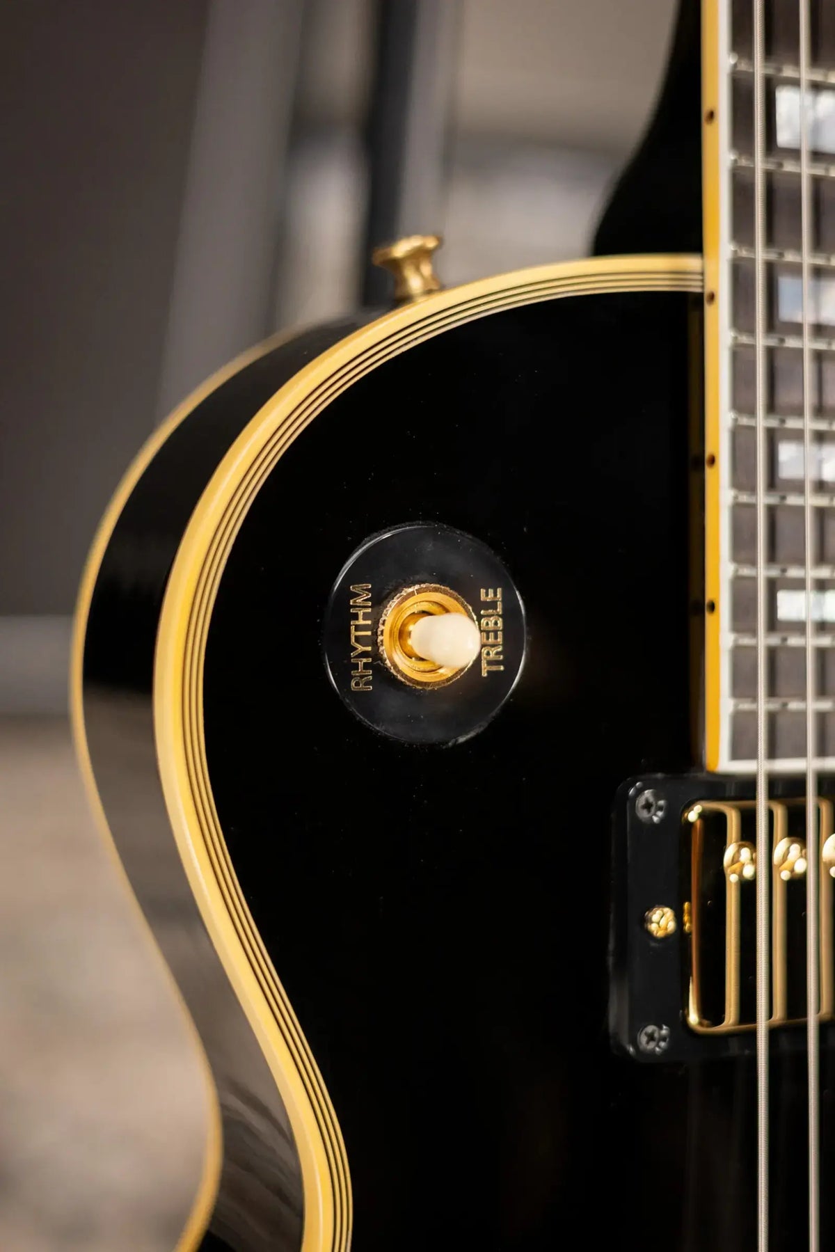Gibson Custom Shop 1968 Les Paul Custom Reissue Electric Guitar - Ebony with Hardshell Case
