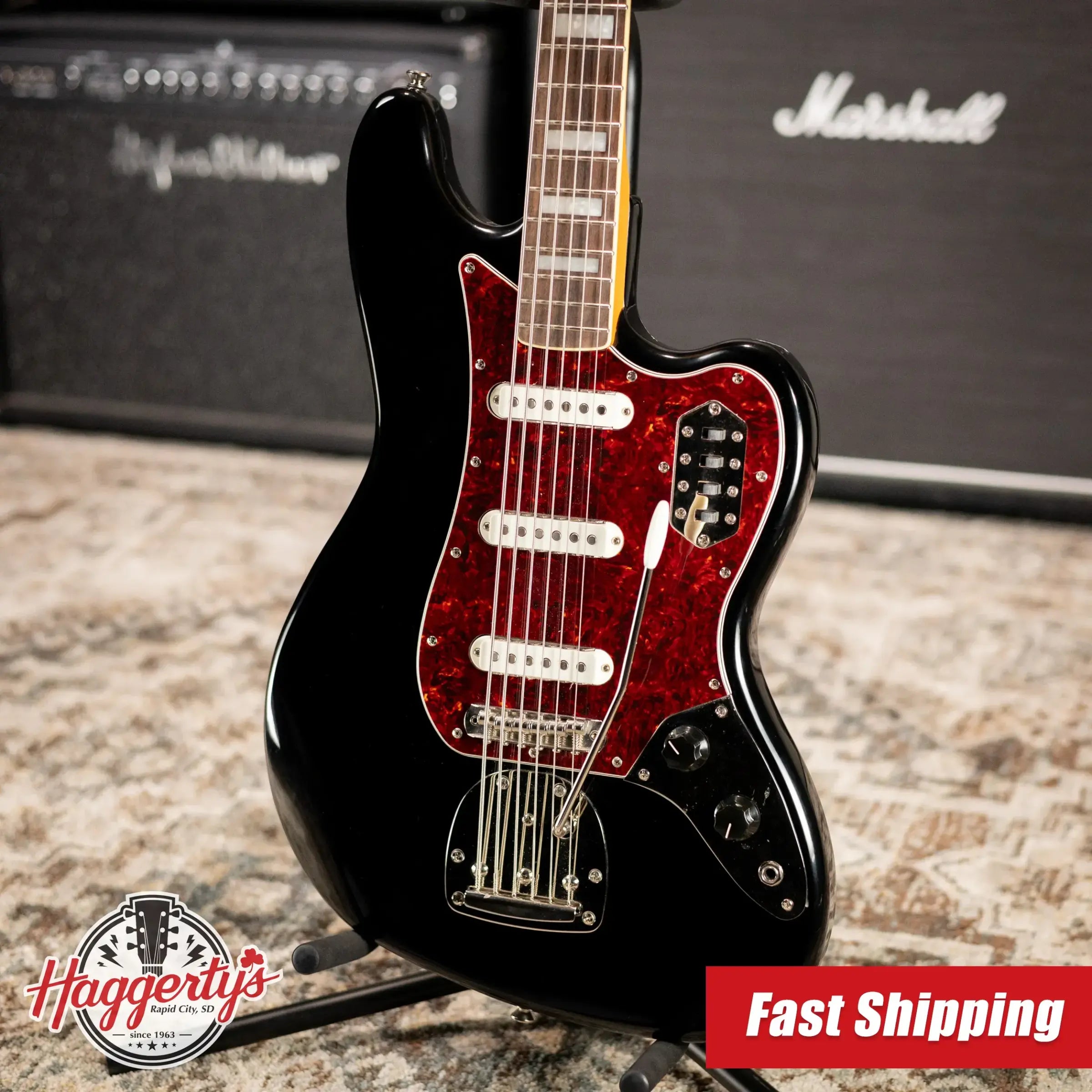 Squier Bass VI - Black - Used
