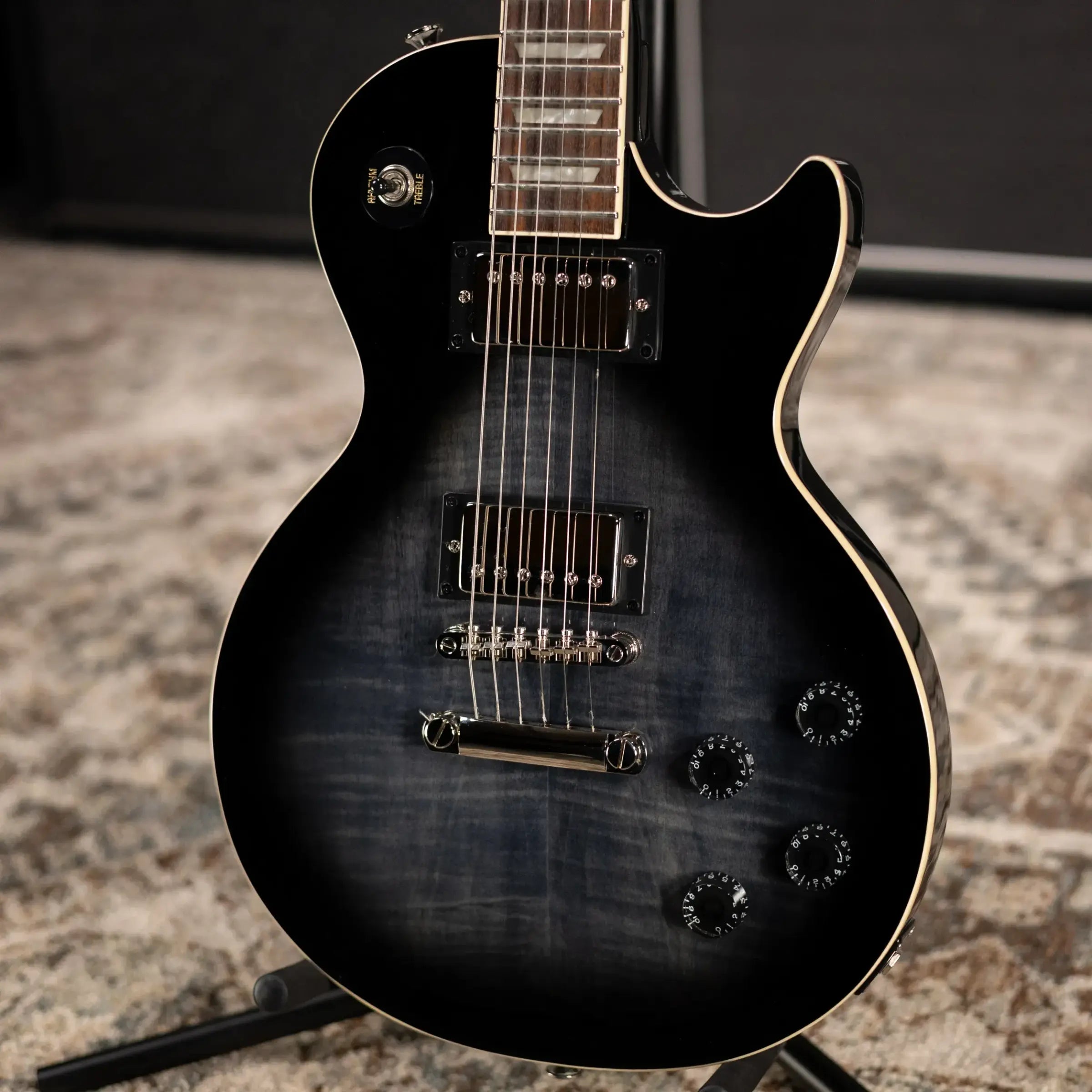 Epiphone Les Paul Tribute Plus Electric Guitar - Transparent Ebony