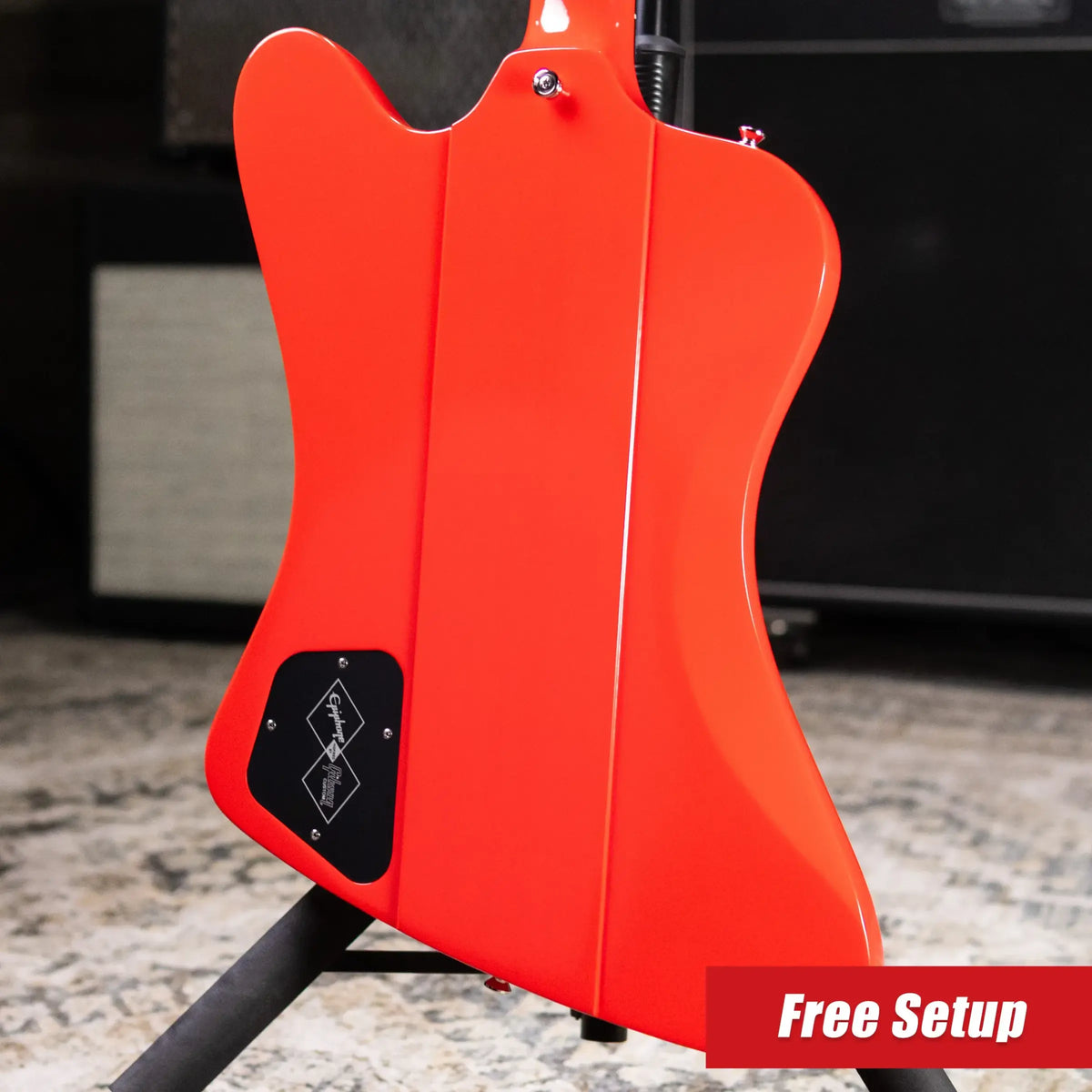 Epiphone 1963 Firebird I Reissue Electric Guitar - Cardinal Red with Hardshell Case