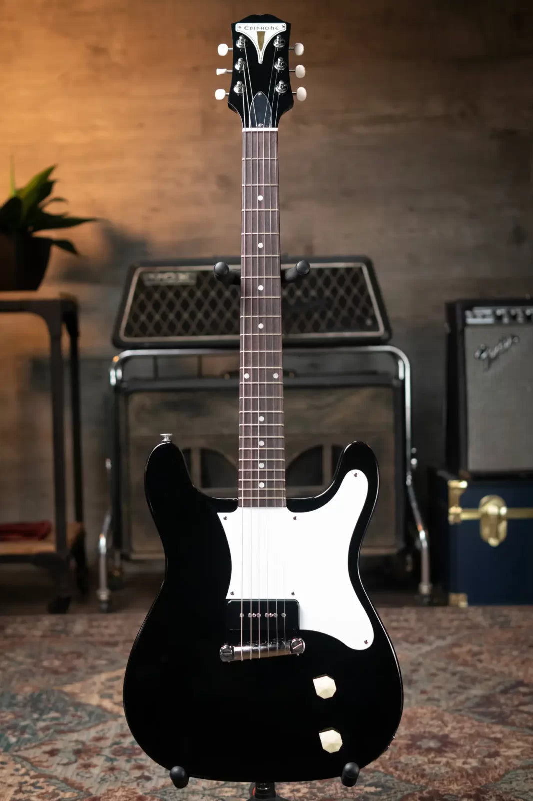 Epiphone USA Coronet - Ebony with a Hardshell Case - Floor Model Demo