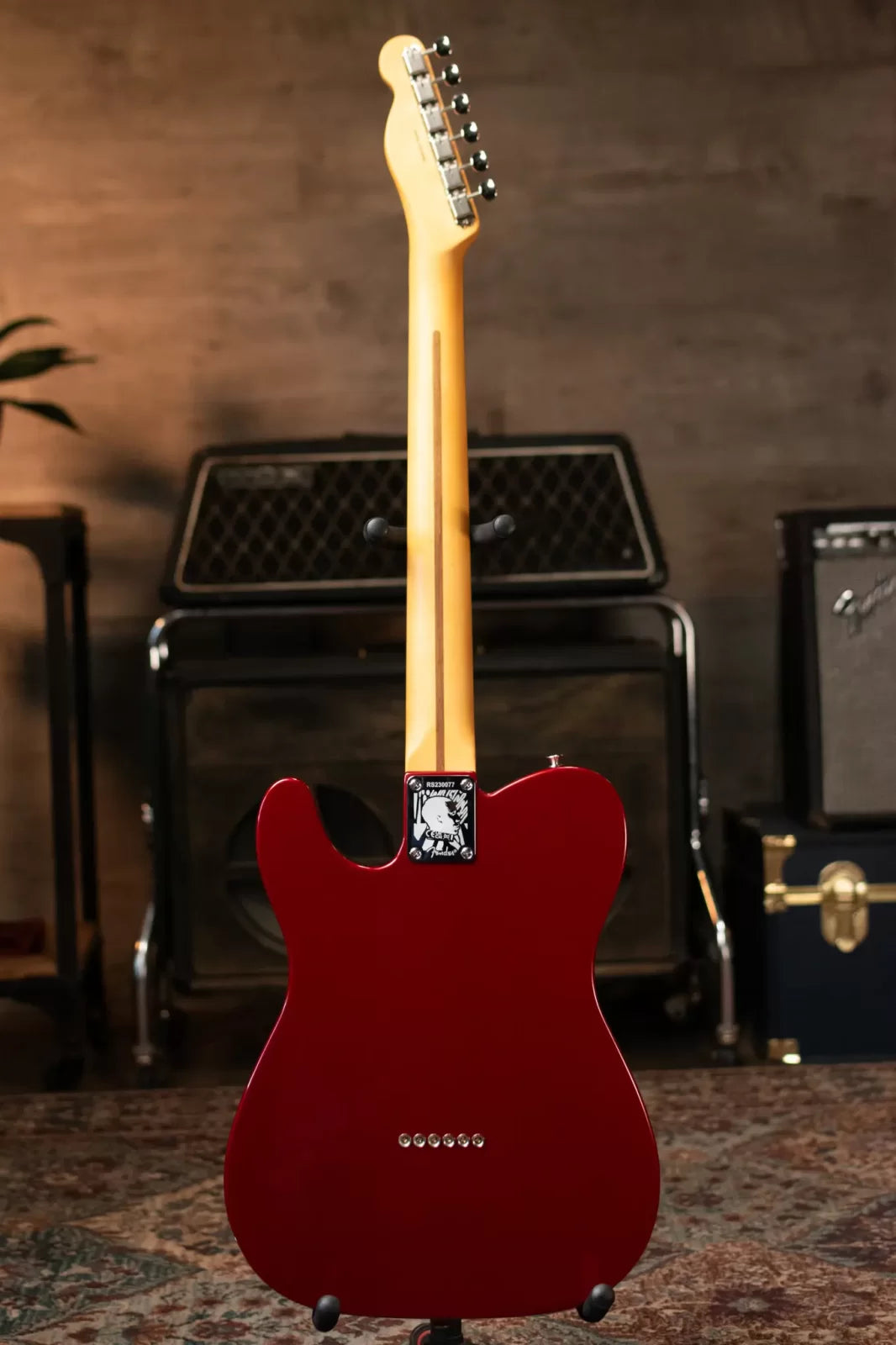 Fender Limited Edition Raphael Saadiq Telecaster - Dark Metallic Red with Hardshell Case - Demo