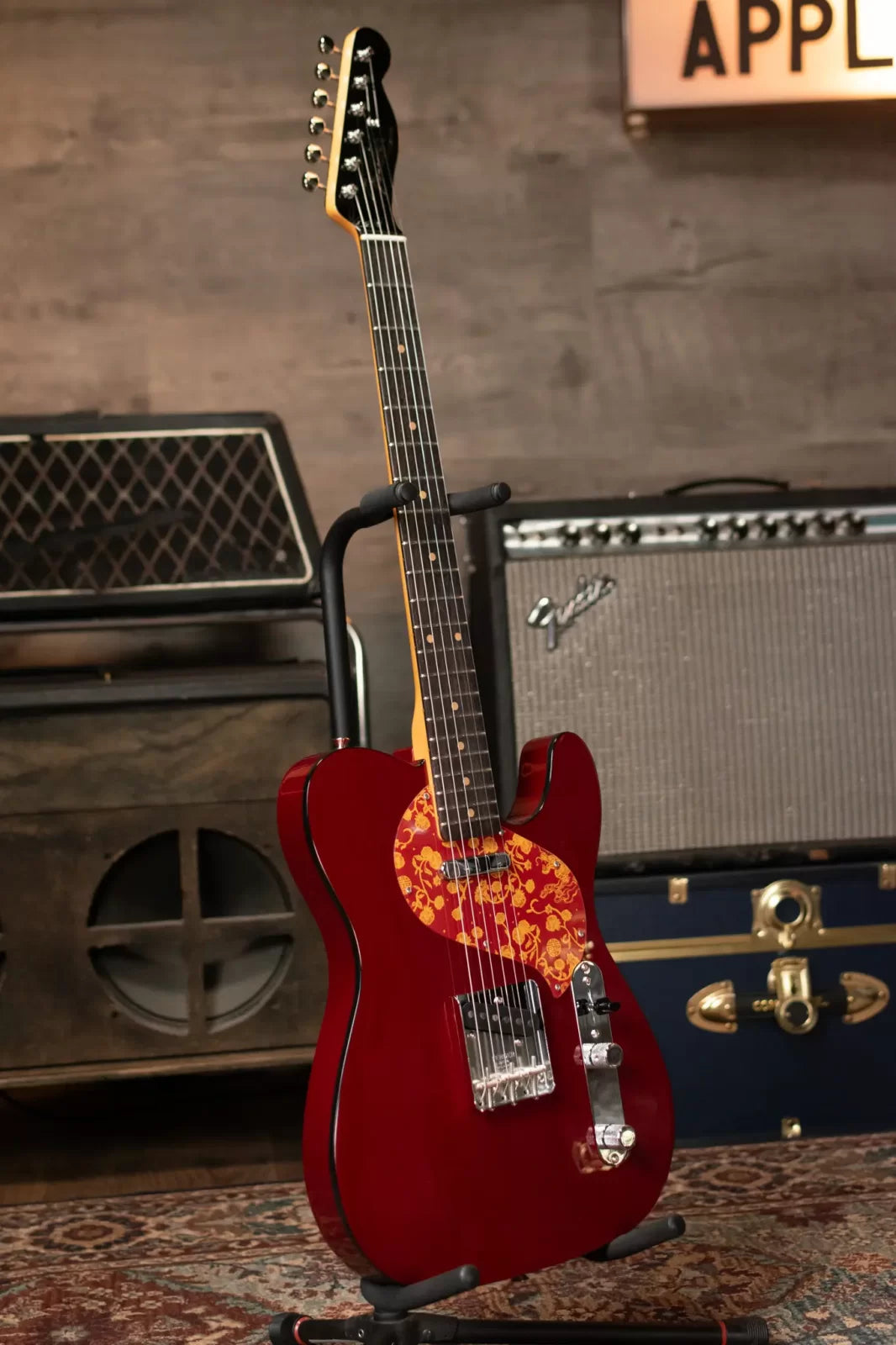 Fender Limited Edition Raphael Saadiq Telecaster - Dark Metallic Red with Hardshell Case - Demo