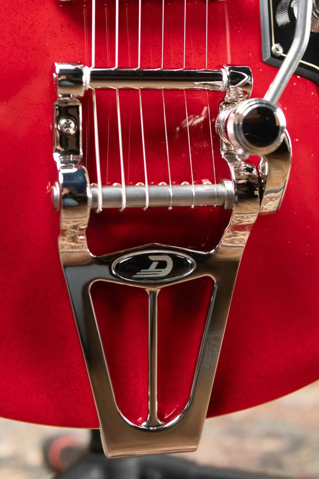 Duesenberg Starplayer TV Semi-Hollow Electric Guitar - Red Sparkle with Hardshell Case