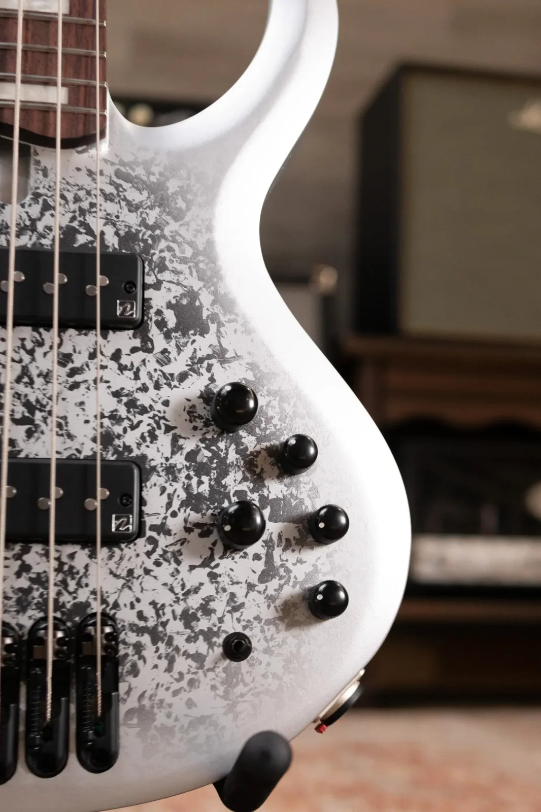 Ibanez BTB25TH5SLM 5-String Bass Guitar - Silver Blizzard Matte