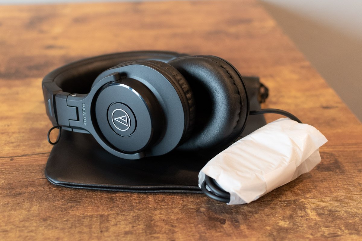 new Audio Technica ATH M30X Closed Back Dynamic Headphones haggertys 07