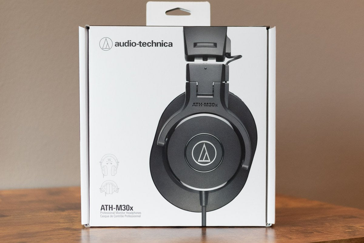new Audio Technica ATH M30X Closed Back Dynamic Headphones haggertys 09