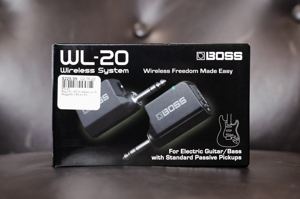 new Boss WL 20 Wireless Unit Passive Pickups haggertys 12