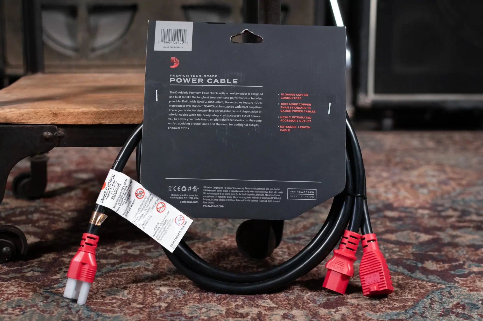 new D Addario IEC to NEMA Plug Power Cable 10FT haggertys 5