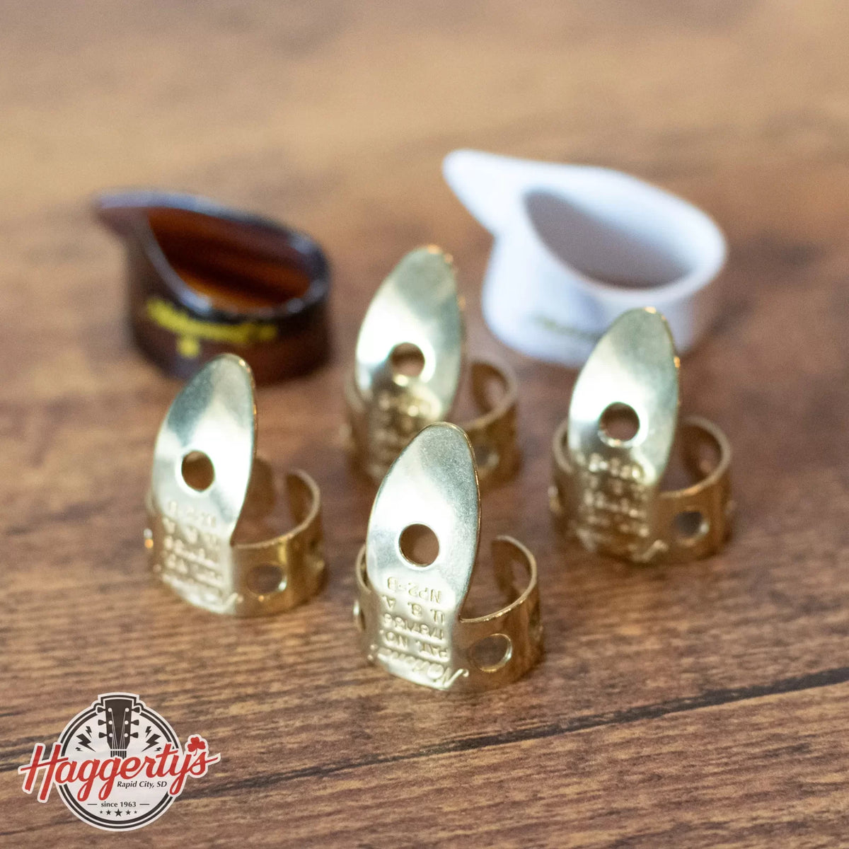 D'Addario National Brass Finger Pick Bundle - 6 pack