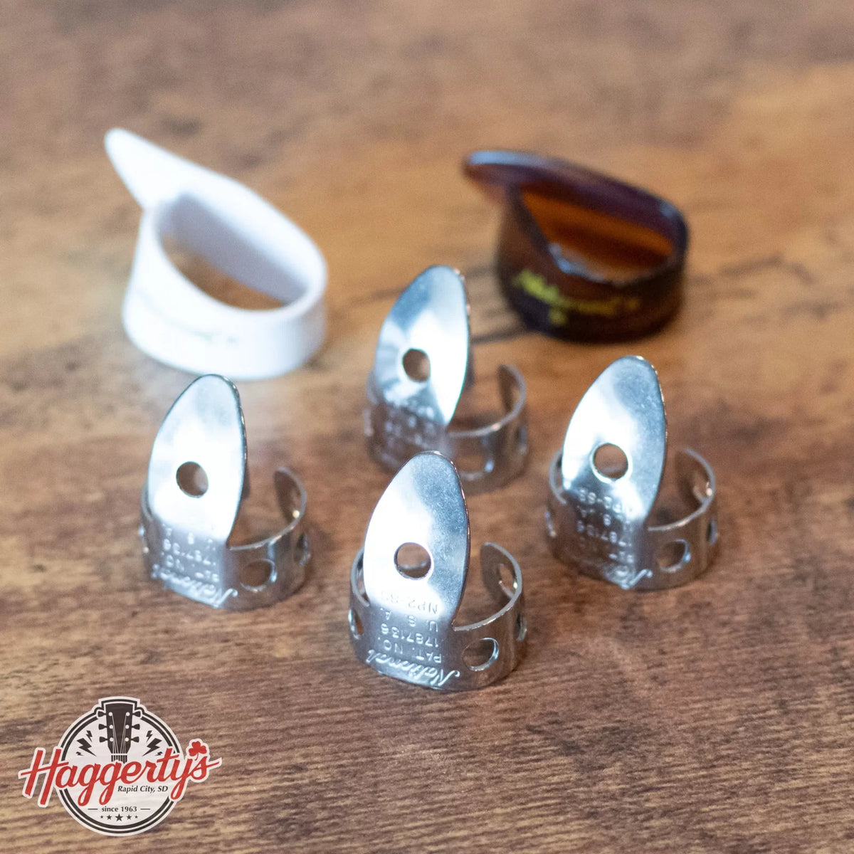 new D Addario National Stainless Steel Finger Pick Bundle 6 Pack haggertys 1