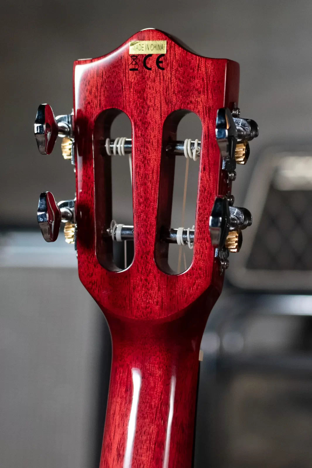 new Lanikai QM RDCET Quilted Maple Red Tenor Ukulele Cutaway w Electronics Gig Bag haggertys 06