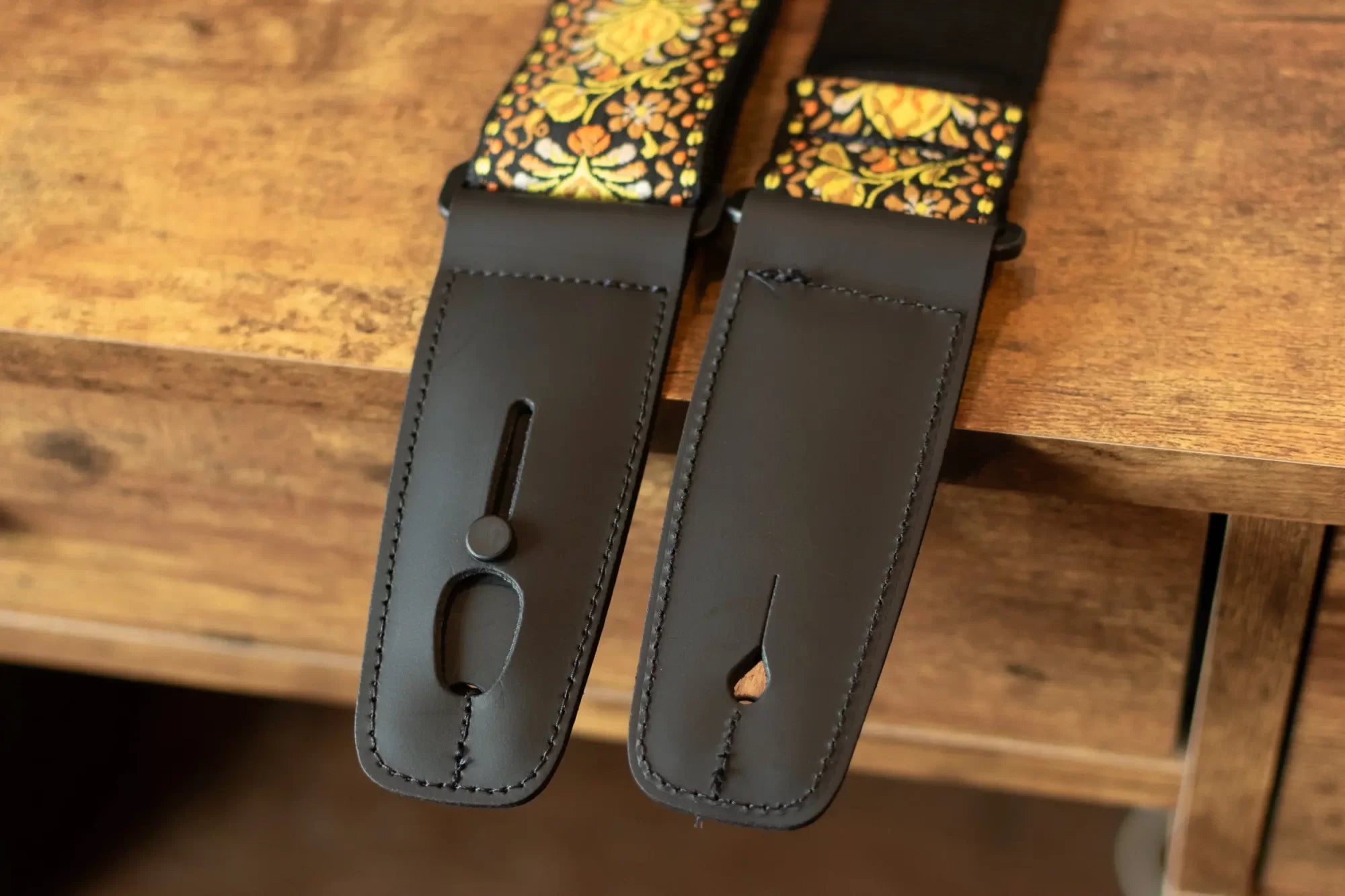 Lock-It 2" Guitar Strap - Retro Vintage Series - Lemon Chill