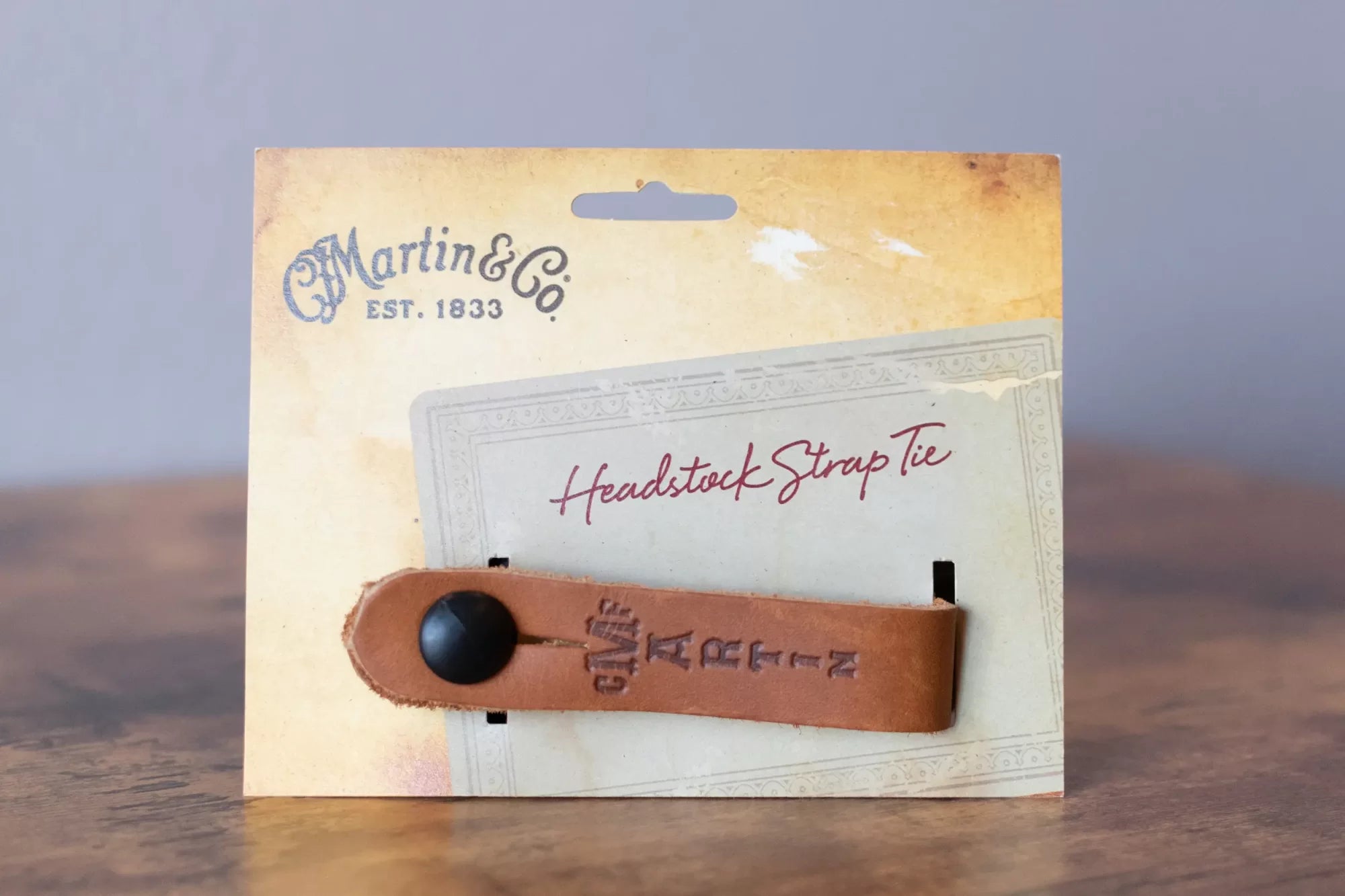 Martin Headstock Strap Tie - Brown