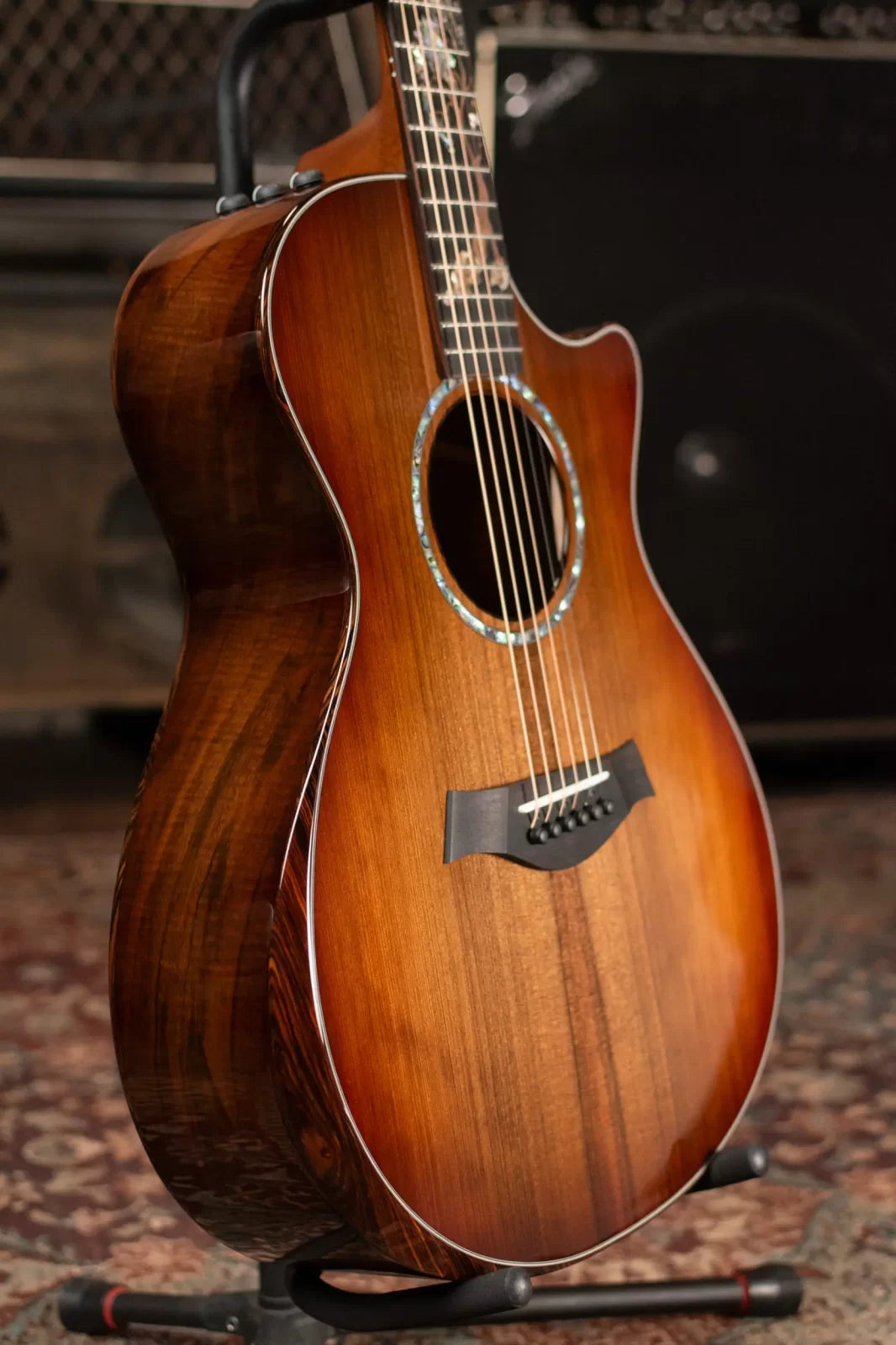 Taylor Custom Shop 2024 Queen's Walnut/Redwood Grand Concert Acoustic Guitar with Hardshell Case