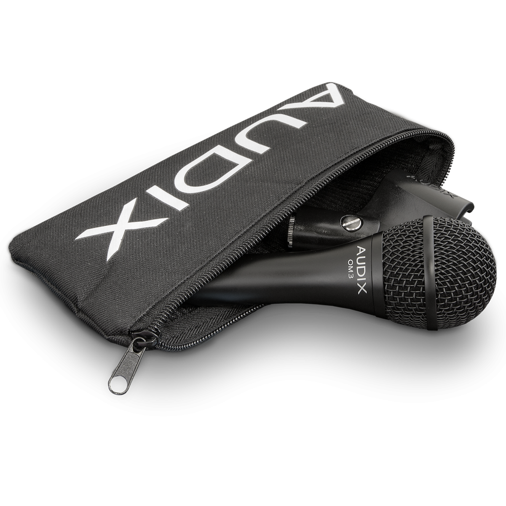 Audix OM3 Dynamic Vocal Mic with Clip and Pounch