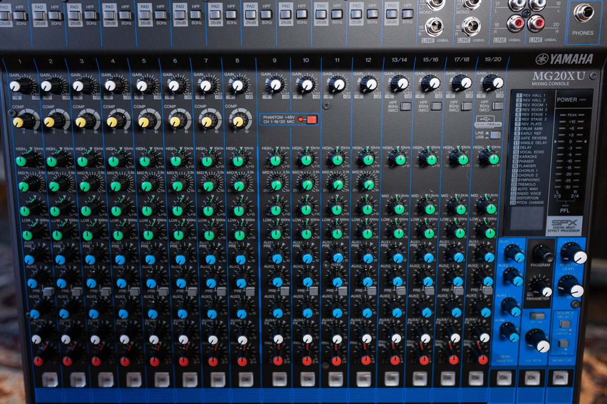yamaha mg20xu 20 channel mixer haggertys 03