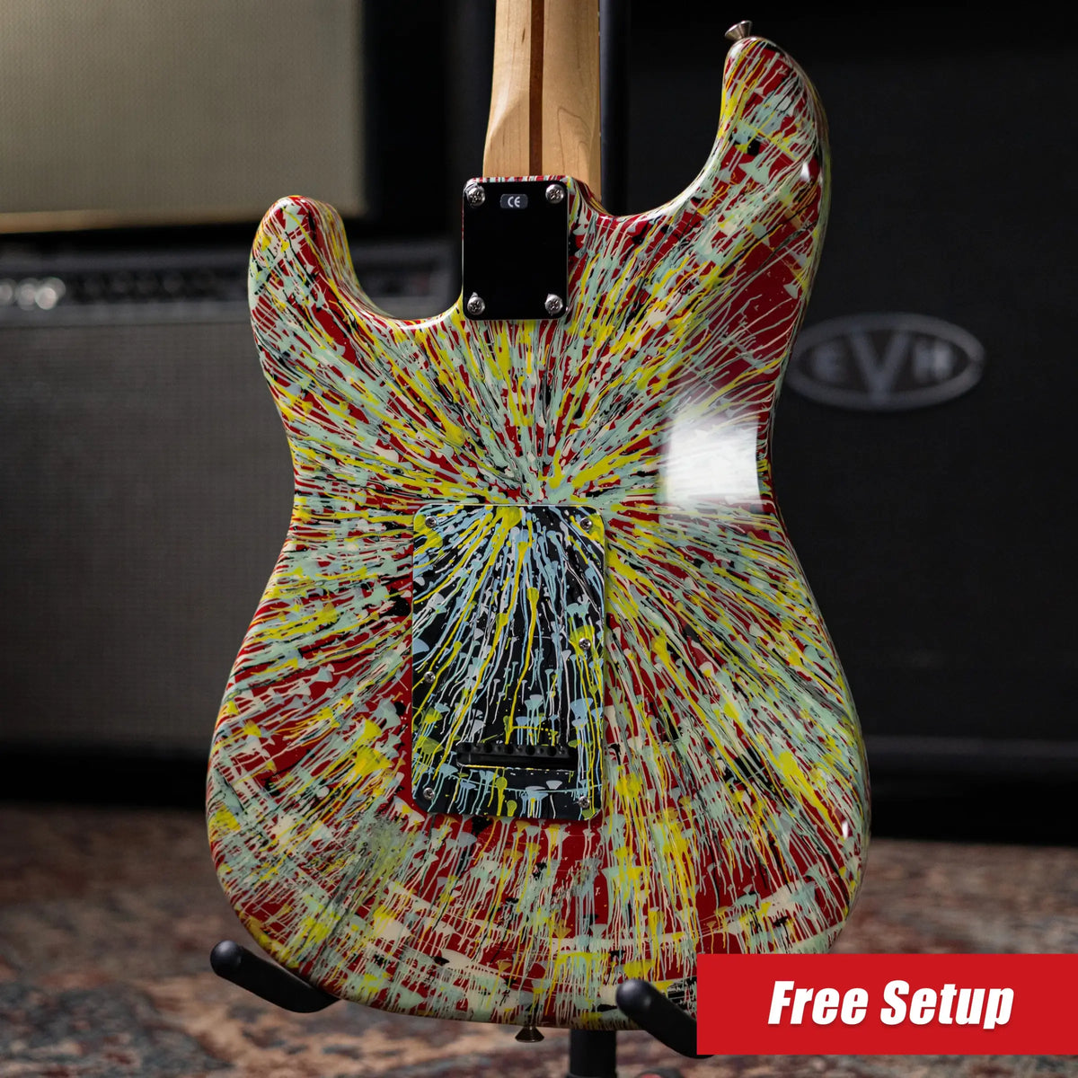 2003 Fender Special Edition Splatter Stratocaster Electric Guitar - Dakota Red with Gig Bag - Used