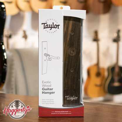 Taylor Guitar Wall Hanger - Ebony, Acrylic Logo Inlay
