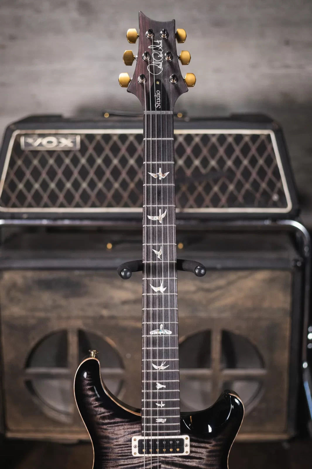 PRS Studio 10-Top Electric Guitar - Charcoal Burst with Hardshell Case