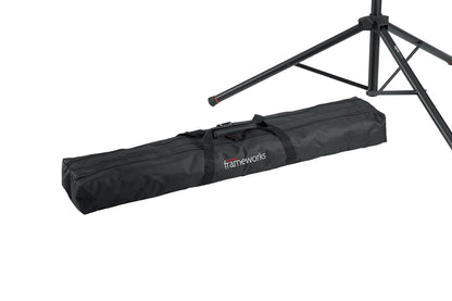 Gator Frameworks GFW-SPK-2000SET Standard Aluminum Speaker Stands (set of 2) with Carry Bag