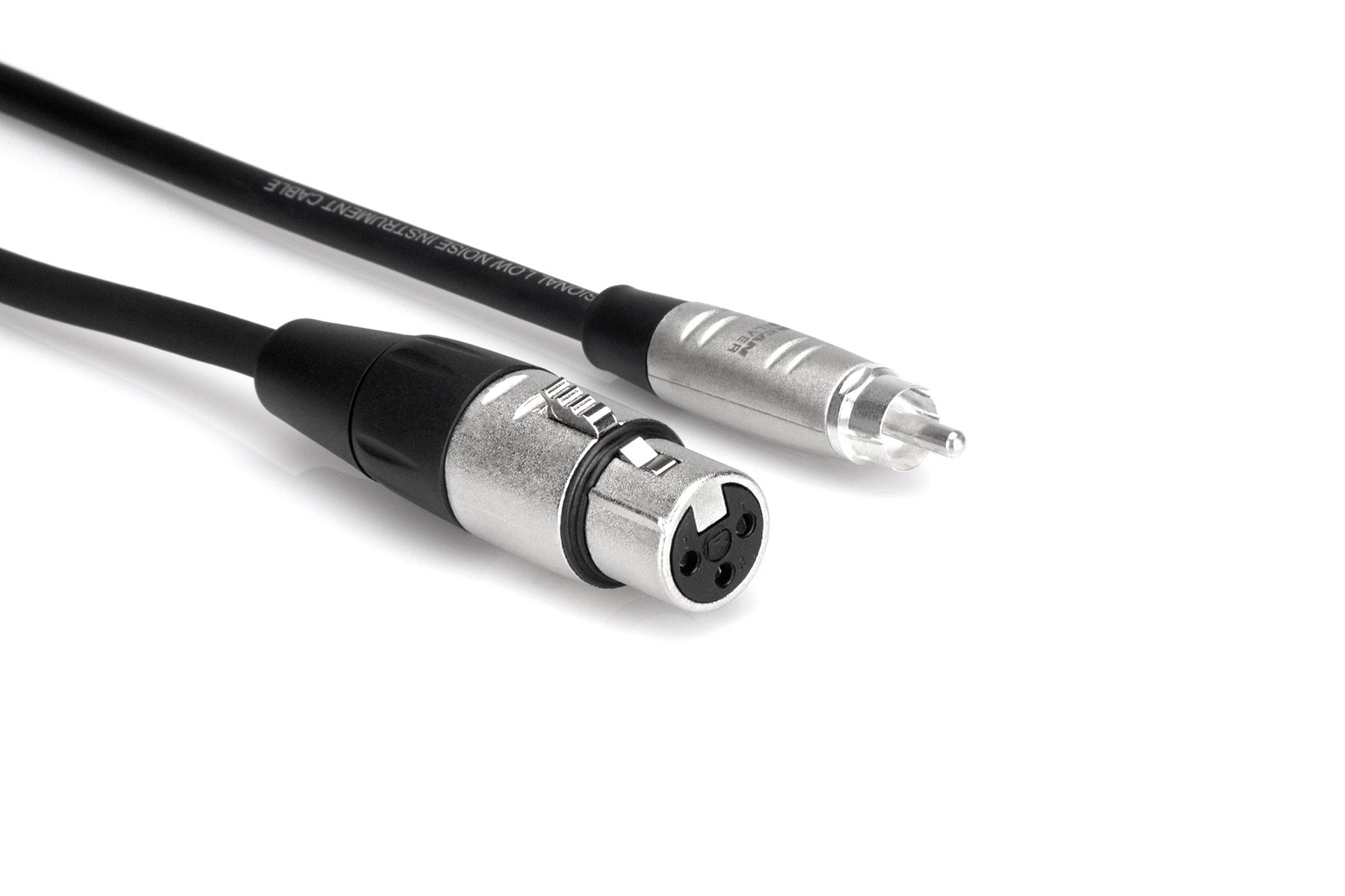Hosa HXR-005 Pro Unbalanced Interconnect REAN XLR3F to RCA 5 ft
