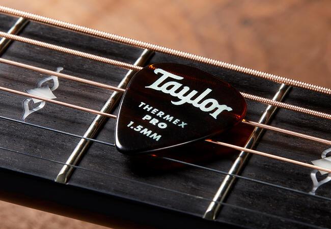 Taylor Premium Darktone 351 Thermex Pro Picks Tortoise Shell 1.50mm 6-Pack