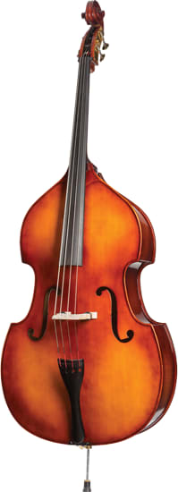 Howard Core A41 1/2 Flamed Maple Bass Outfit with Height-adjusting Wheels, Padded Cover & Bow Brand New