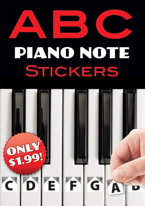 ABC Piano Note Stickers Alfred Publishing