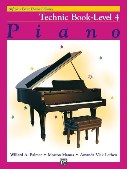 Alfred's Basic Piano Library: Level 4 - Technic Book Alfred Publishing