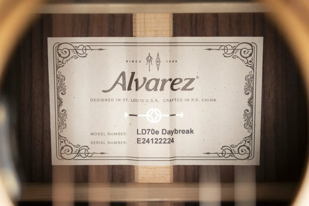 Alvarez LD70e Laureate Dreadnought Acoustic/Electric Guitar - Daybreak with Softshell Case - Demo