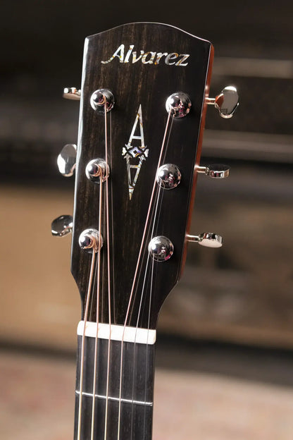 Alvarez LF70e Laureate Folk/OM Acoustic/Electric Guitar - Daybreak with Softshell Case - Demo