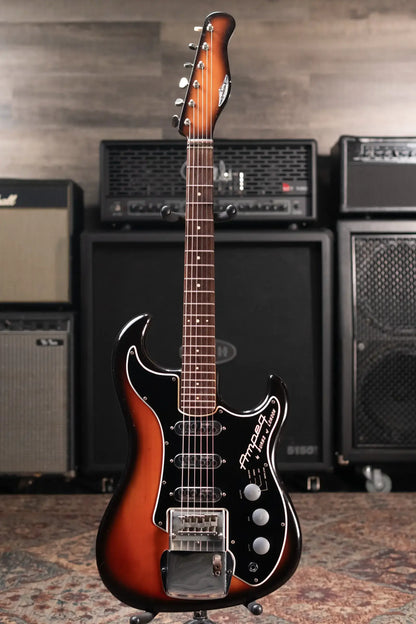 Ampeg Burns Split Sound Electric Guitar Sunburst with Ampeg Tolex Case - Used