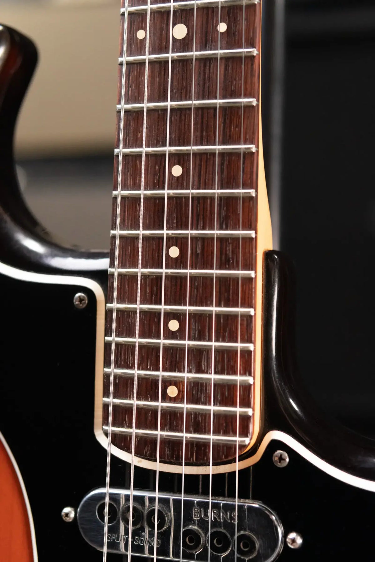 Ampeg Burns Split Sound Electric Guitar Sunburst with Ampeg Tolex Case - Used