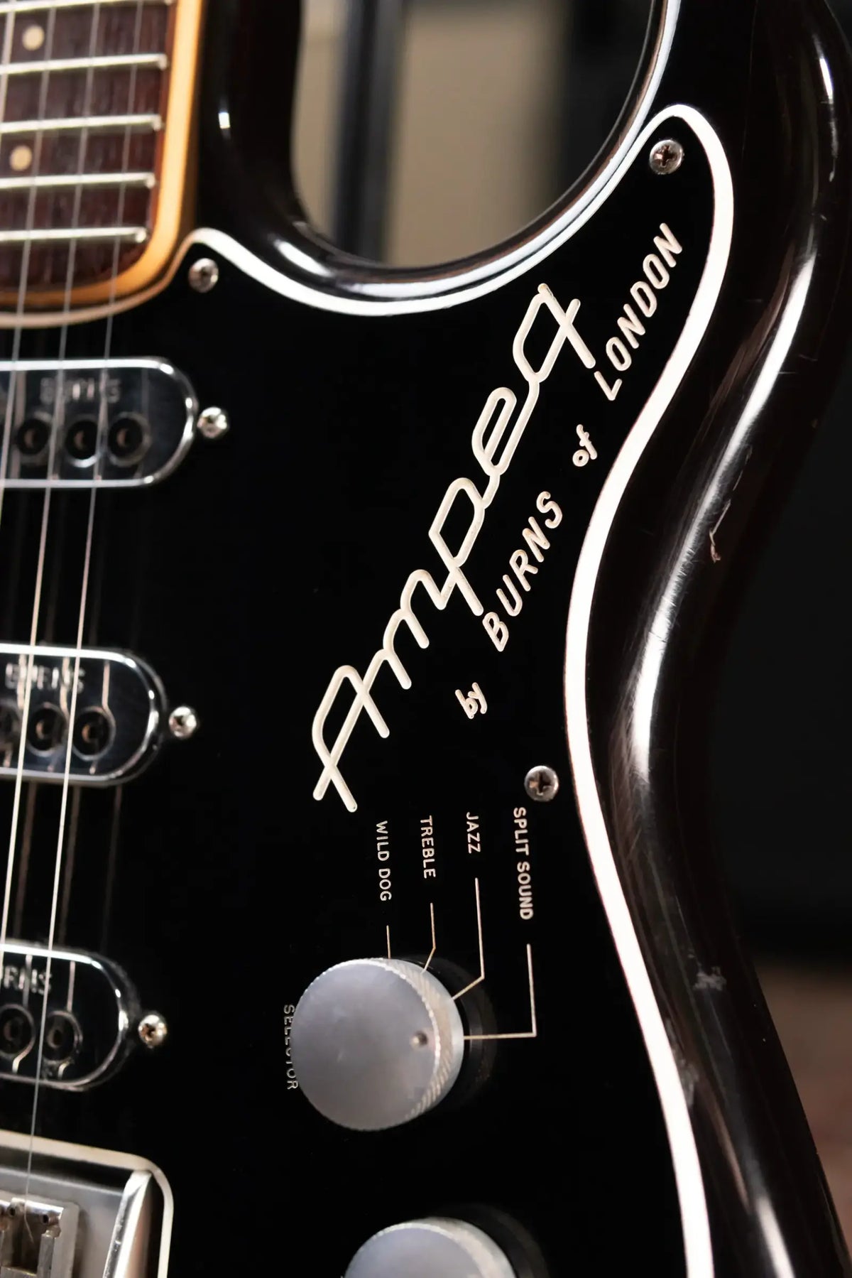 Ampeg Burns Split Sound Electric Guitar Sunburst with Ampeg Tolex Case - Used
