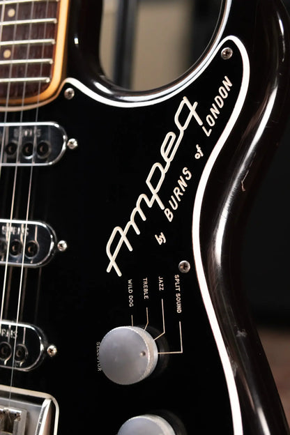 Ampeg Burns Split Sound Electric Guitar Sunburst with Ampeg Tolex Case - Used