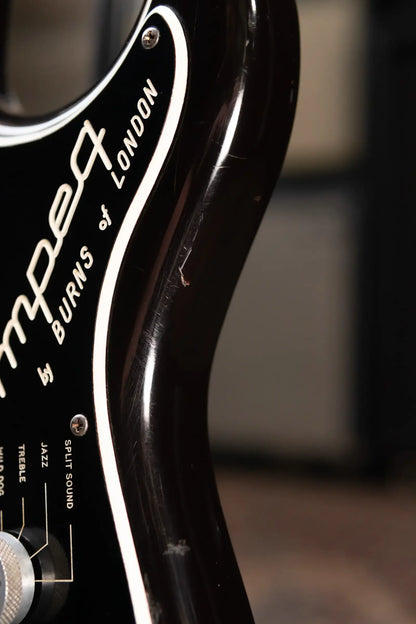 Ampeg Burns Split Sound Electric Guitar Sunburst with Ampeg Tolex Case - Used