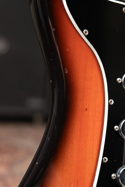 Ampeg Burns Split Sound Electric Guitar Sunburst with Ampeg Tolex Case - Used