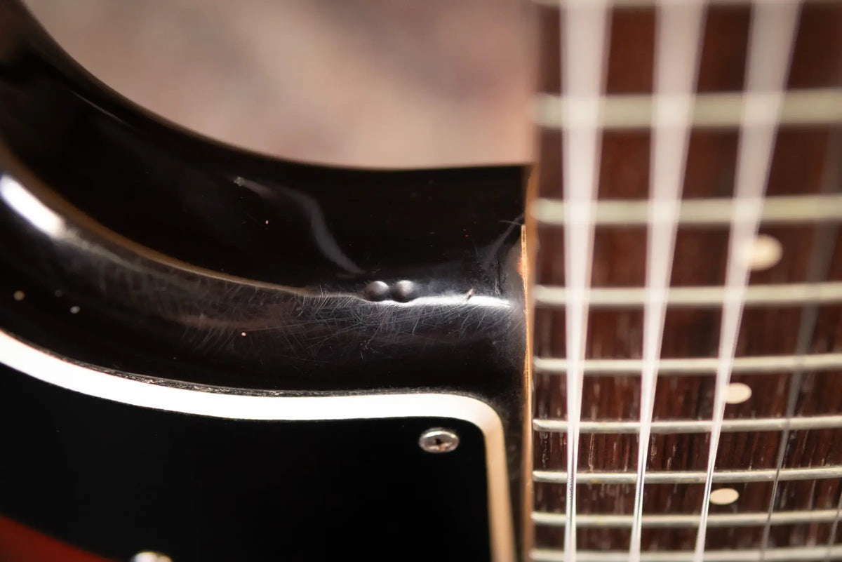Ampeg Burns Split Sound Electric Guitar Sunburst with Ampeg Tolex Case - Used