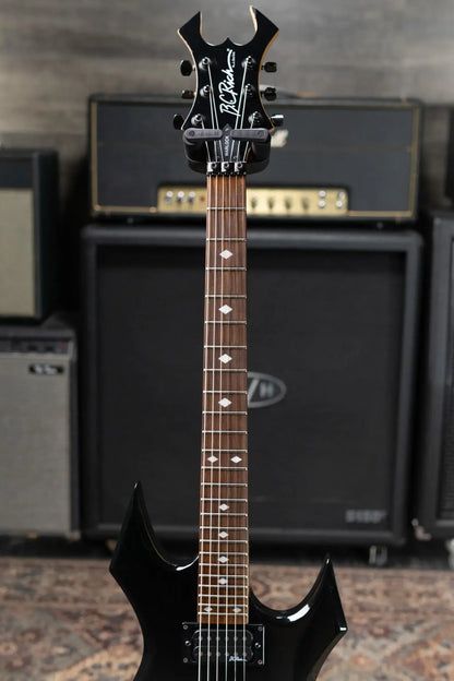 B.C. Rich Warlock Electric Guitar - Ebony with Hardshell Case - Used