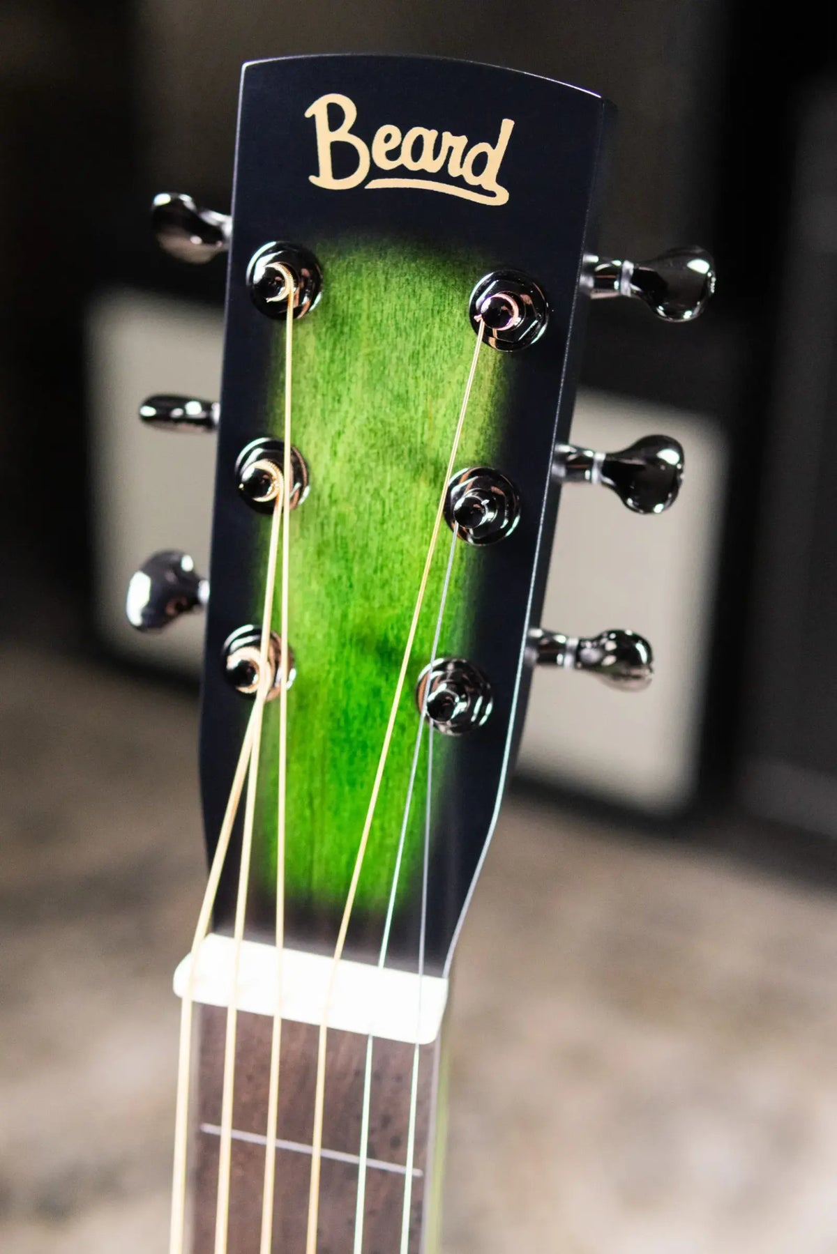 Beard Radio Standard E Model with Fishman Pickup Squareneck Resonator Acoustic/Electric Guitar - Emerald Sunburst with Hardshell Case