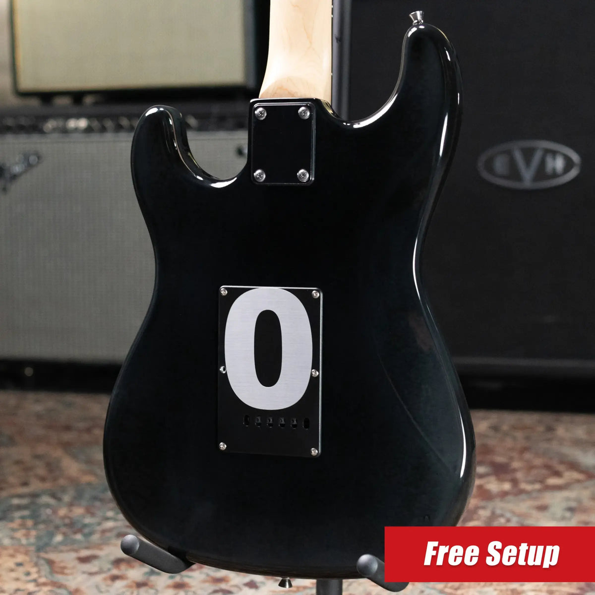 Big Lou Wide Nut HSH Electric Guitar - Black Burst with Gig Bag - Used