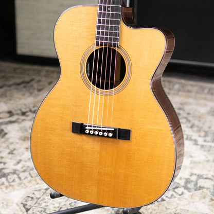 Bourgeios OMCE/DE Soloist Downeast Series Acoustic/Electric Guitar - Thermo-Cured Sitka Spruce/Indian Rosewood with Hardshell Case