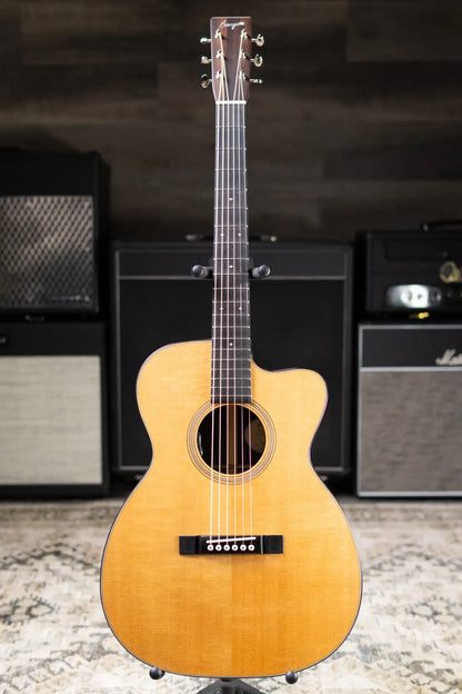 Bourgeios OMCE/DE Soloist Downeast Series Acoustic/Electric Guitar - Thermo-Cured Sitka Spruce/Indian Rosewood with Hardshell Case