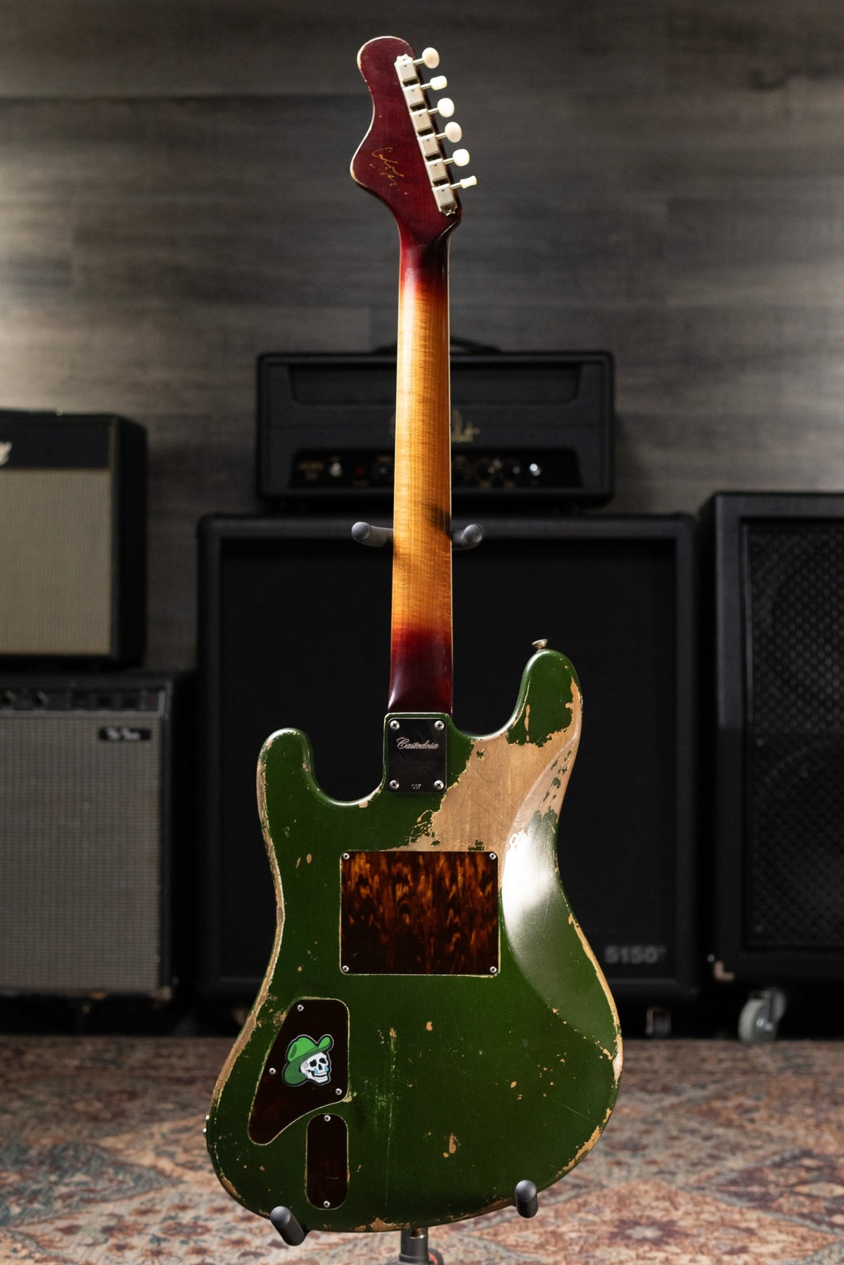 Castedosa #37 Conchers Baritone with La Raza Octave Fuzz Circuit - Aged Cadillac Green Metallic with Hardshell Case - Used