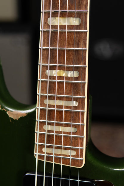 Castedosa #37 Conchers Baritone with La Raza Octave Fuzz Circuit - Aged Cadillac Green Metallic with Hardshell Case - Used