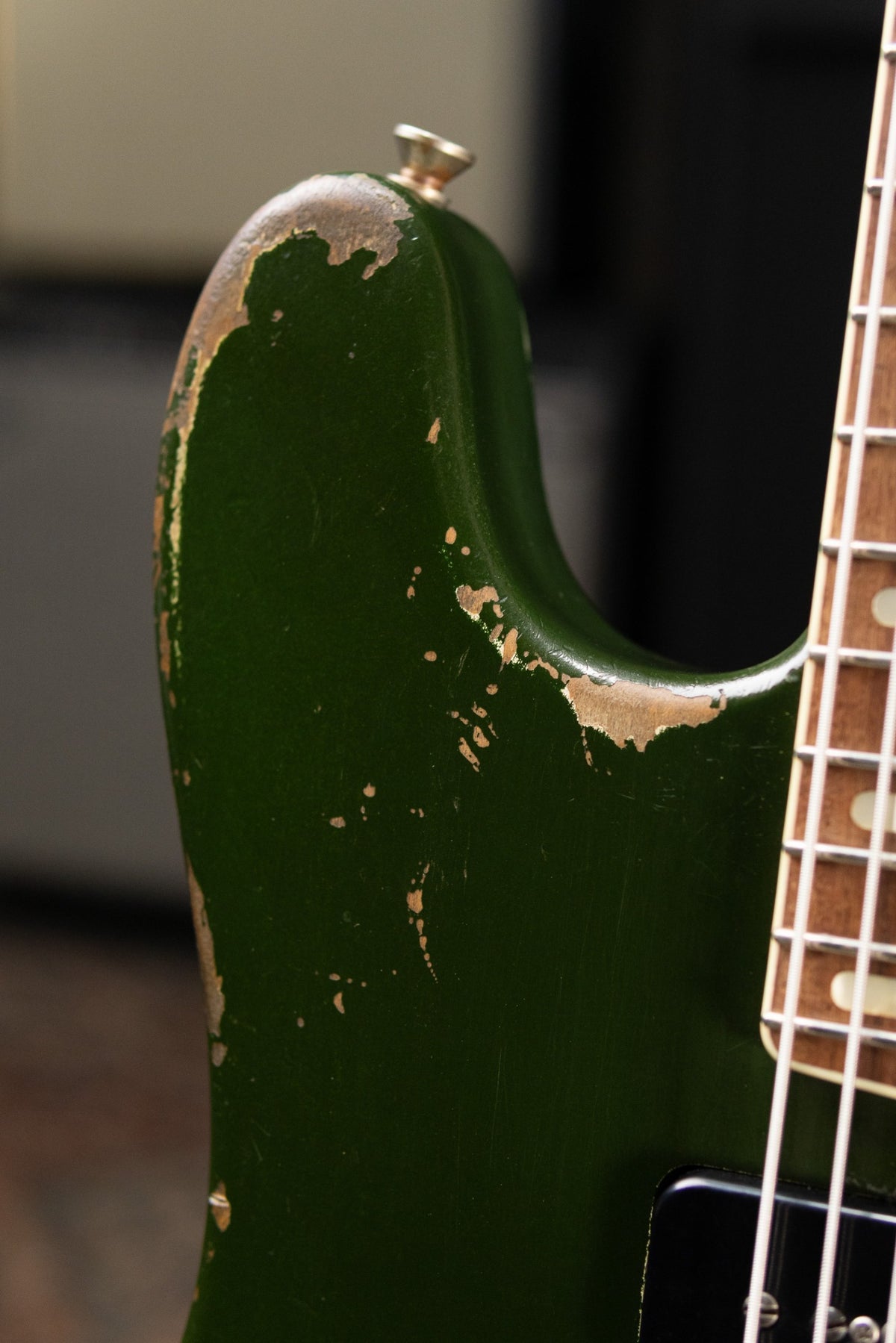 Castedosa #37 Conchers Baritone with La Raza Octave Fuzz Circuit - Aged Cadillac Green Metallic with Hardshell Case - Used
