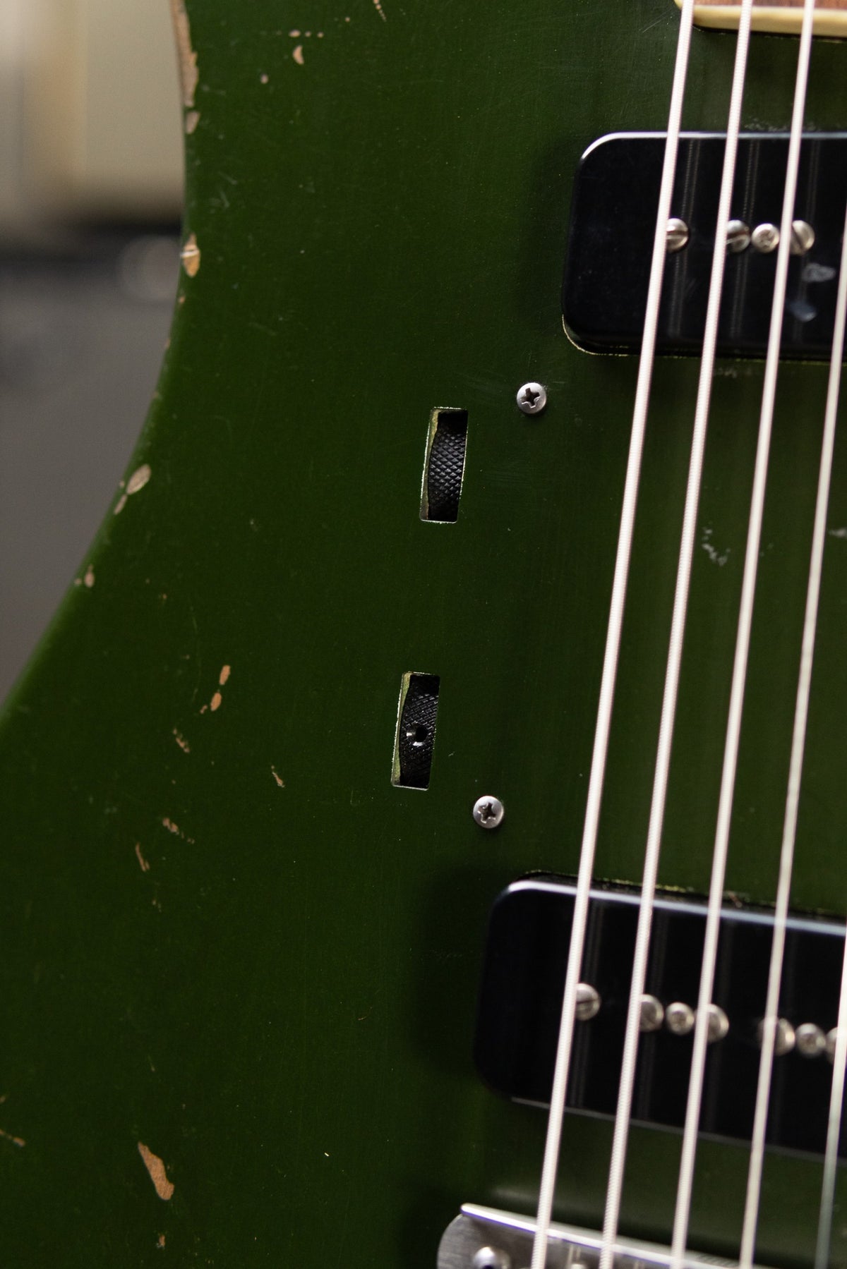 Castedosa #37 Conchers Baritone with La Raza Octave Fuzz Circuit - Aged Cadillac Green Metallic with Hardshell Case - Used
